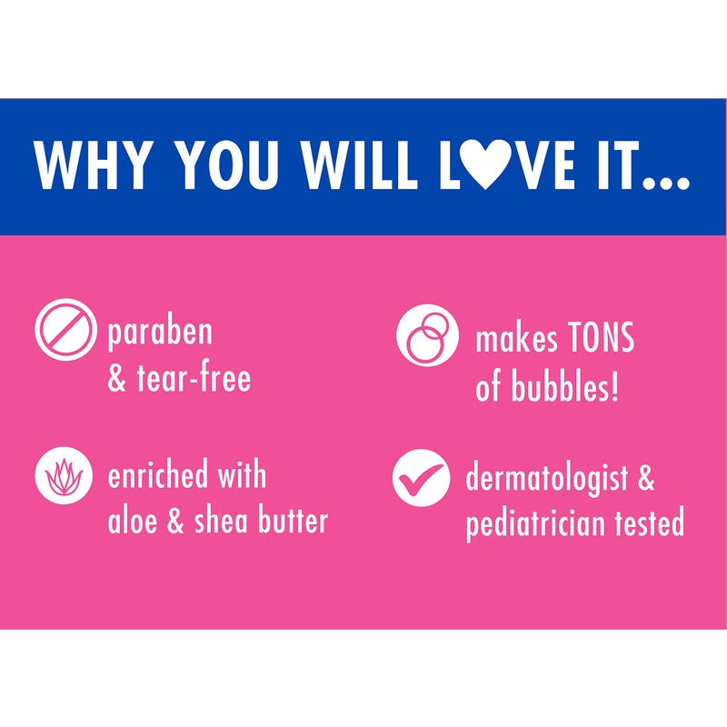 Mr. Bubble Kids Original 3in1 Shampoo, Conditioner, Body Wash â€“ Hypoallergenic, Tear Free Bubble Gum Scented, Creates Big Bubbles In The Tub And Shower (Pack Of 2 Bottles, 16 fl oz Each) - Image 5